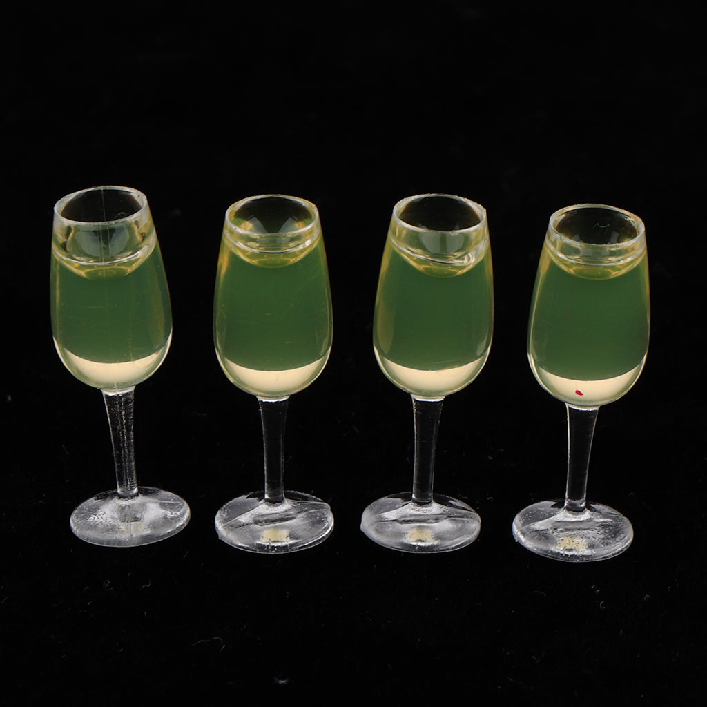 Champagne Bottle & Wine Glass Set