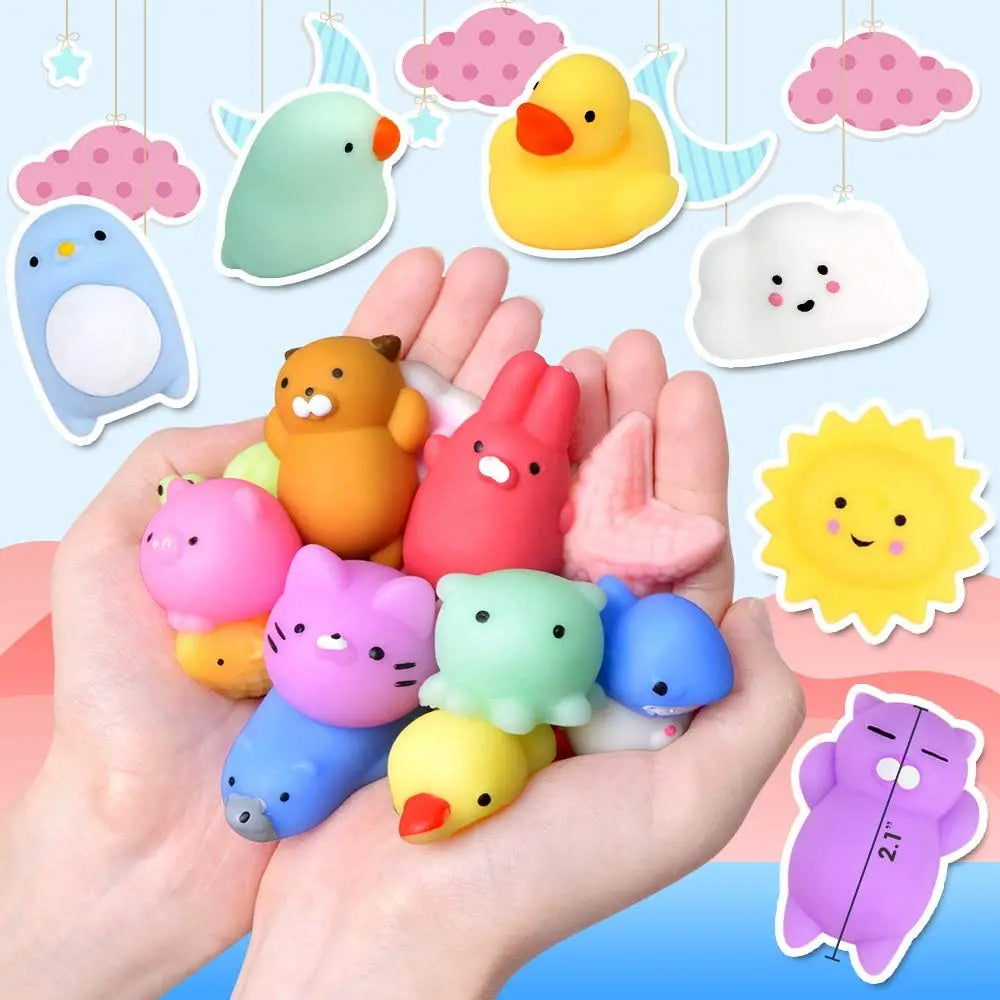 Kawaii Mochi 10 -Squishy Animal Toys 🐼🐰🐣