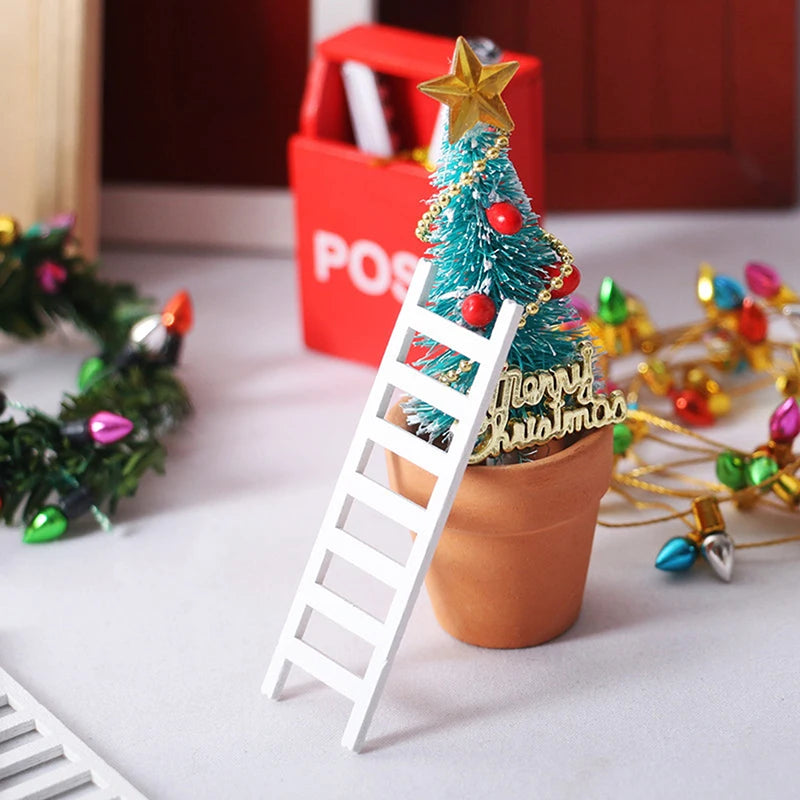 Wooden Ladder for Mini Scenes & Fairy Gardens