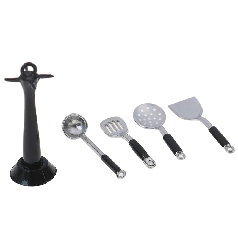 Kitchen Utensils Set with Stand - 4 Pcs