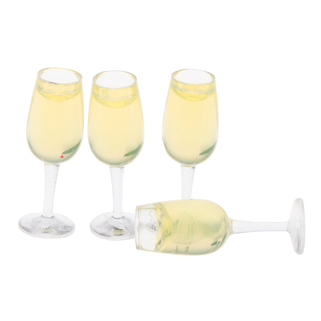 Champagne Bottle & Wine Glass Set