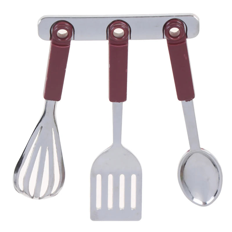 Kitchen Utensils Set with Stand - 4 Pcs