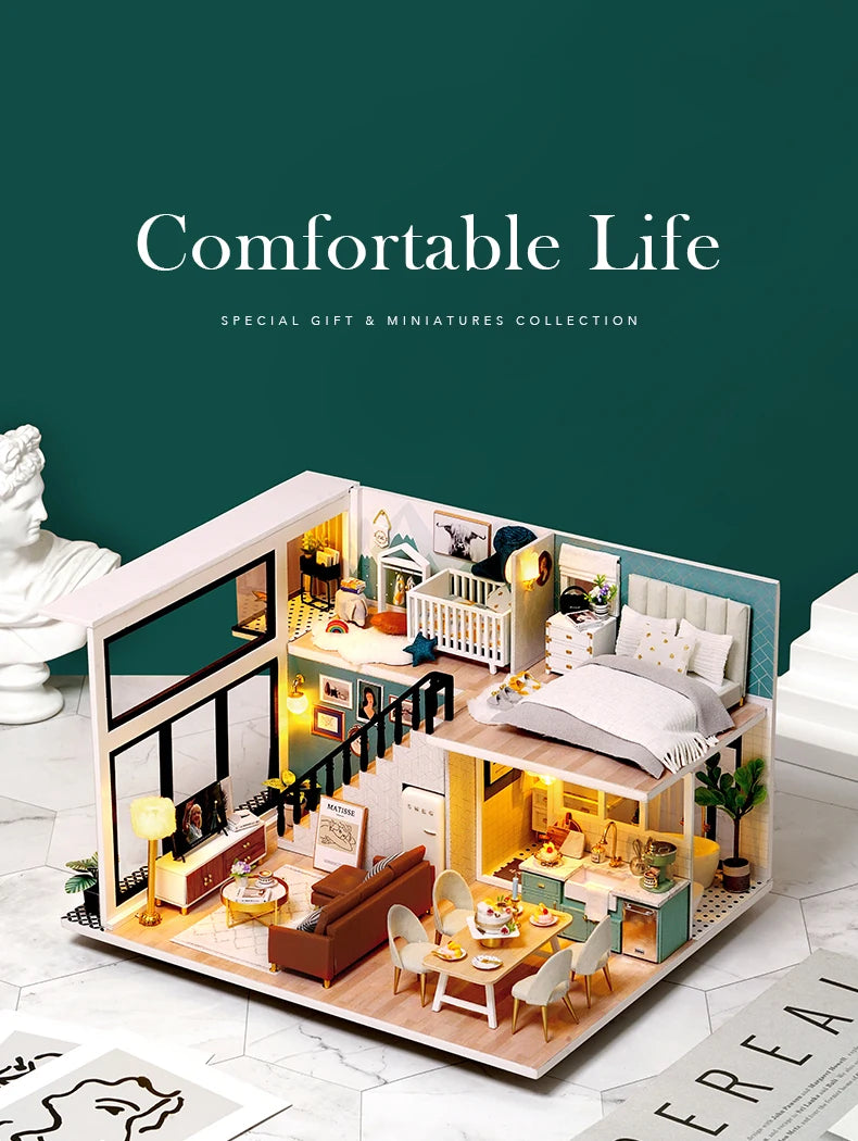 Comfortable Life Miniature Dollhouse