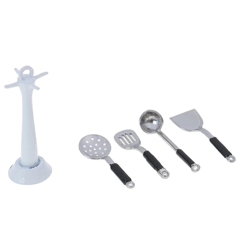 Kitchen Utensils Set with Stand - 4 Pcs