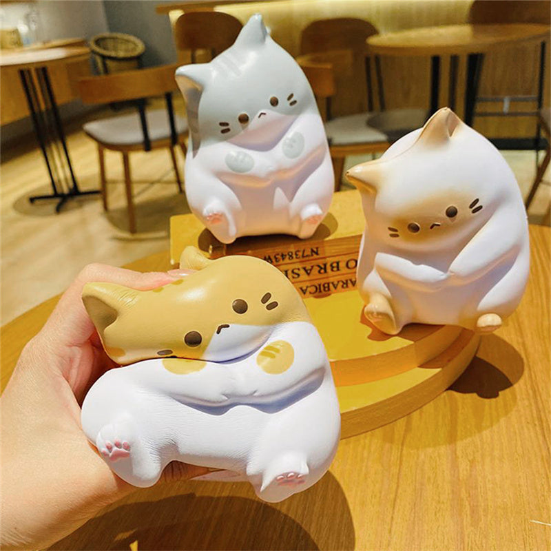 New Cat Stress Relief Squishy Toy -Anti stress Ball Cartoon