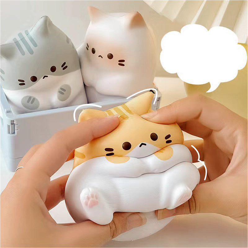 New Cat Stress Relief Squishy Toy -Anti stress Ball Cartoon