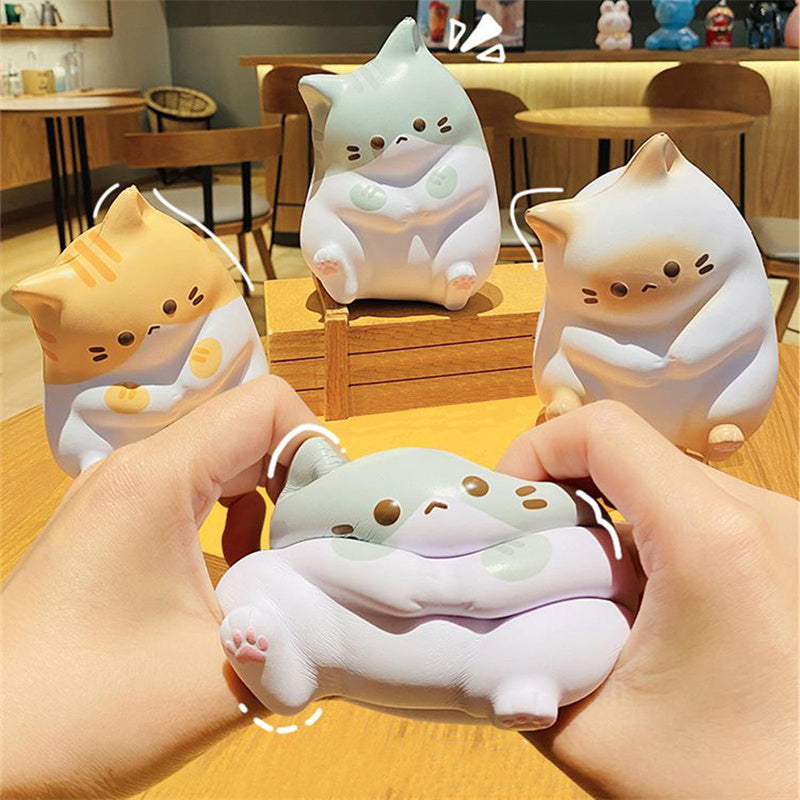 New Cat Stress Relief Squishy Toy -Anti stress Ball Cartoon