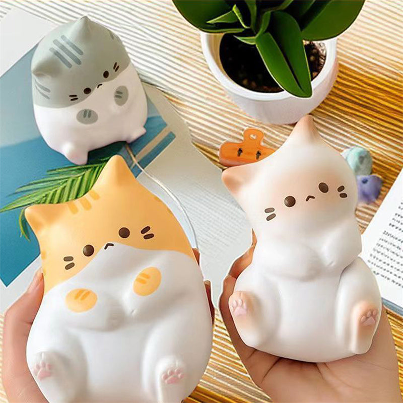 New Cat Stress Relief Squishy Toy -Anti stress Ball Cartoon