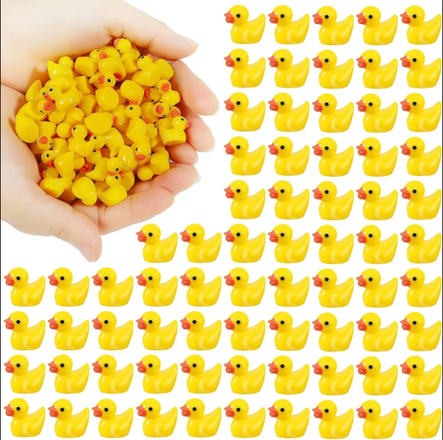 Mini Resin Ducks - 100/200Pcs