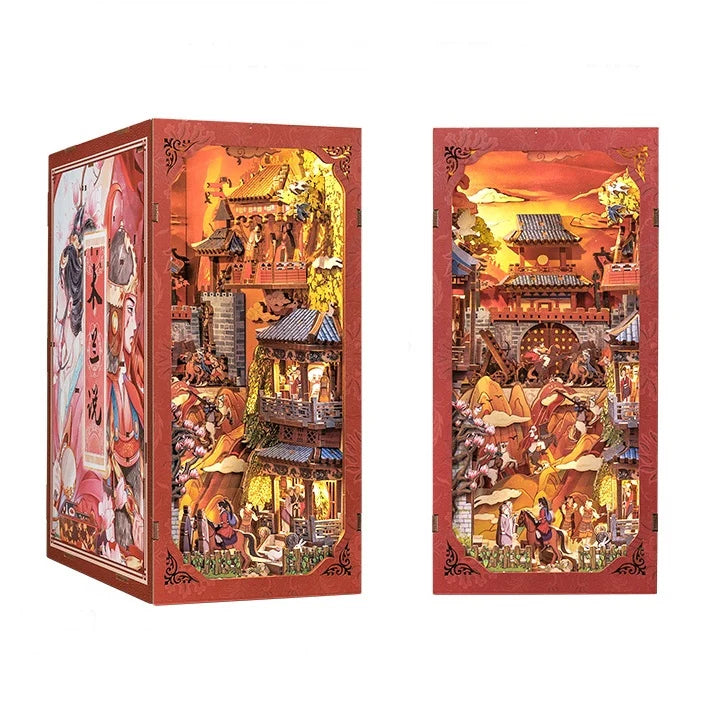 Mulan‘s Words DIY Book Nook Kit | 3D Wooden Puzzle Bookend