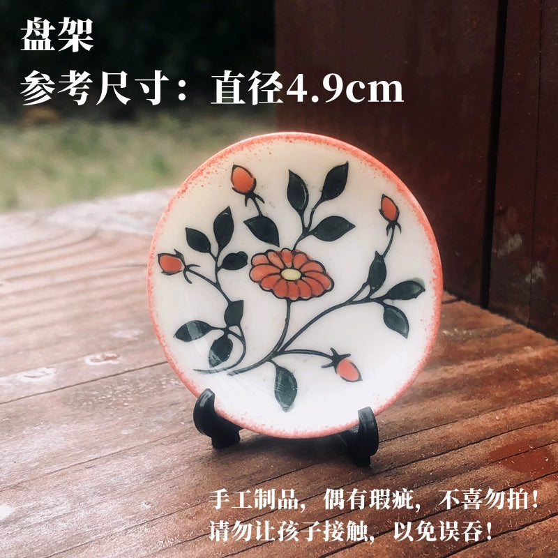 Chinese Ancient Style Miniature Dollhouse Accessories – Porcelain Vases, Vintage Clock, Phonograph & More