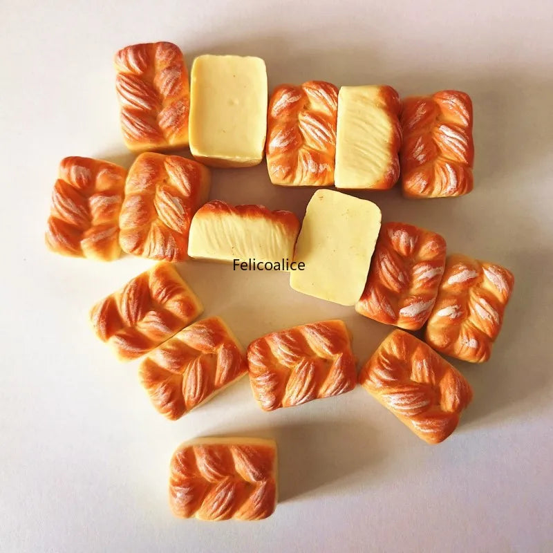 Mini Bread Cabochons-Dollhouse Décor