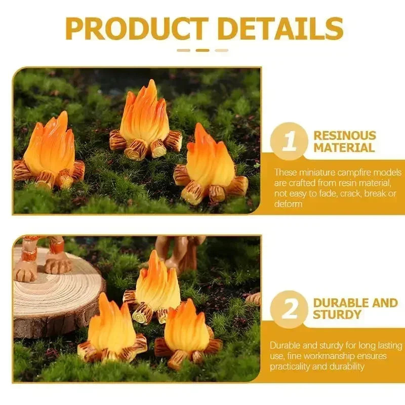 Realistic Bonfire Firewood Model