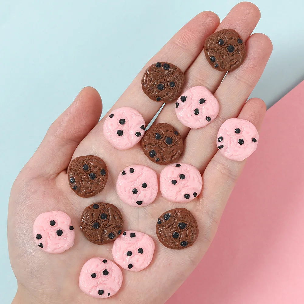 Miniature Chocolate Cookie Charms – Set of 10