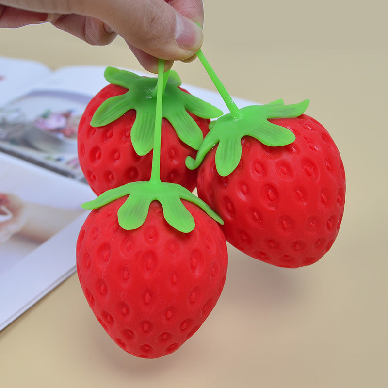 Strawberry Squishy Toy -  Squeeze Toy 🍓