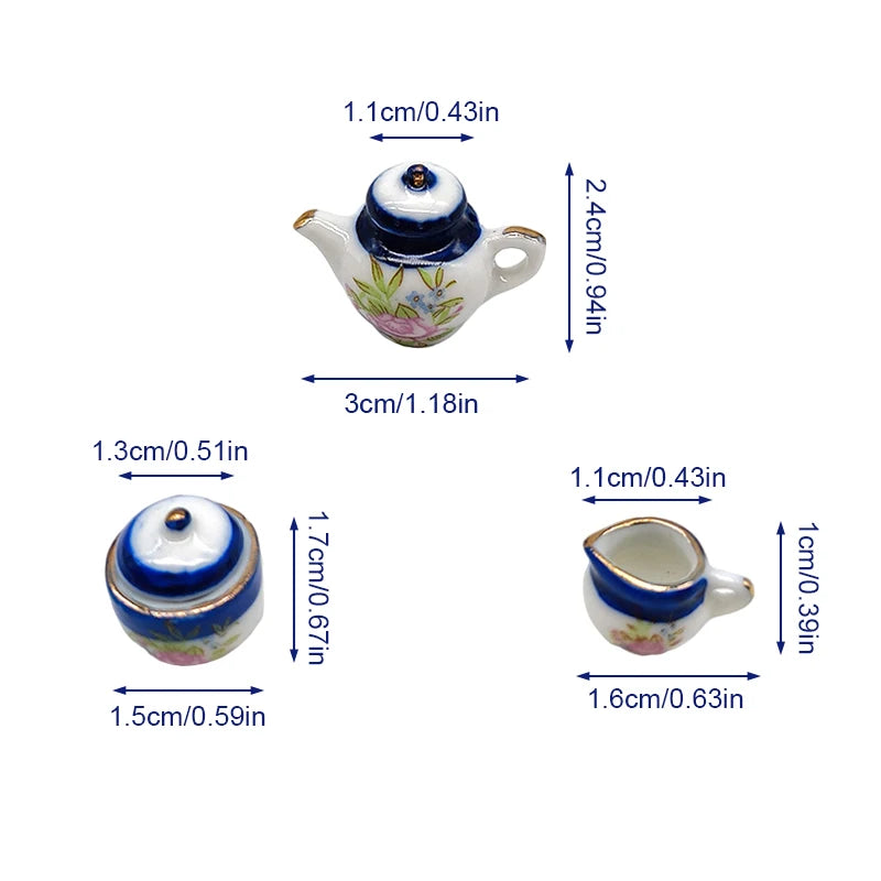 Mini Ceramic Kungfu Tea Set Kettle Cup Tableware