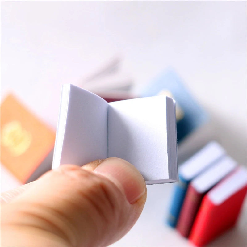 Miniature Books Set – 1:12 Scale Mini Library Accessories