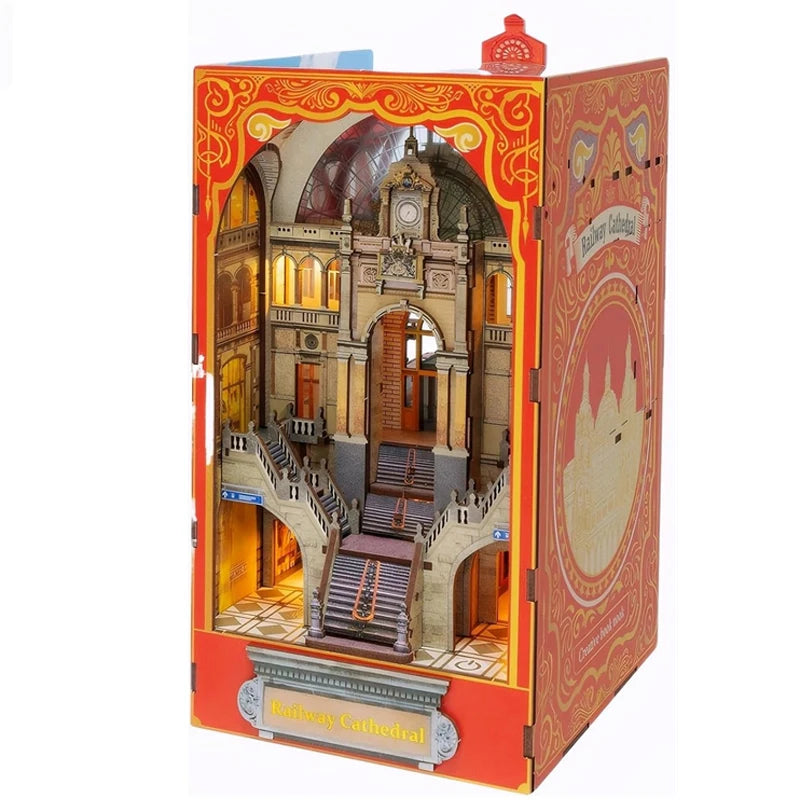 Railway Cathedral Book Nook –  Bookshelf Insert