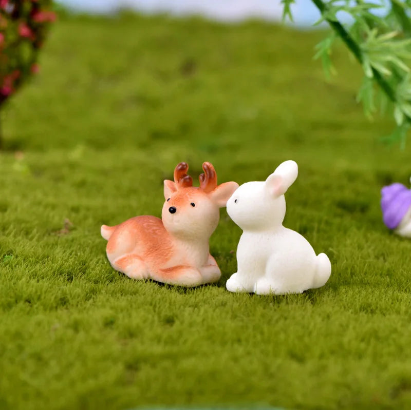 Tiny Flamingo Animal Figurine - Fairy Garden