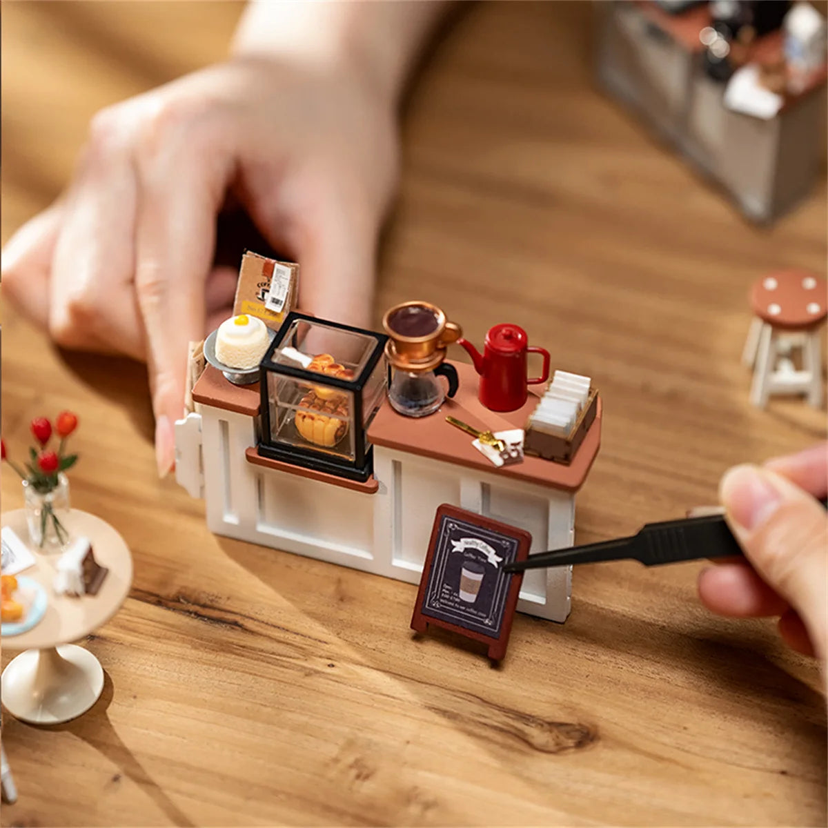 Miniature Cozy Coffee Café