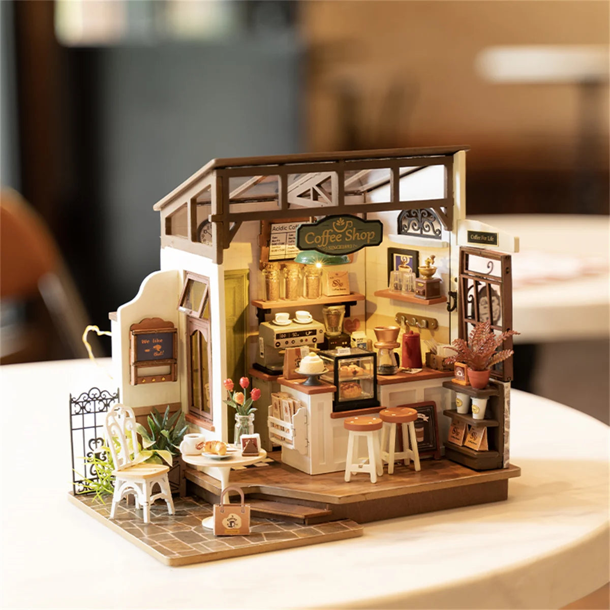 Miniature Cozy Coffee Café