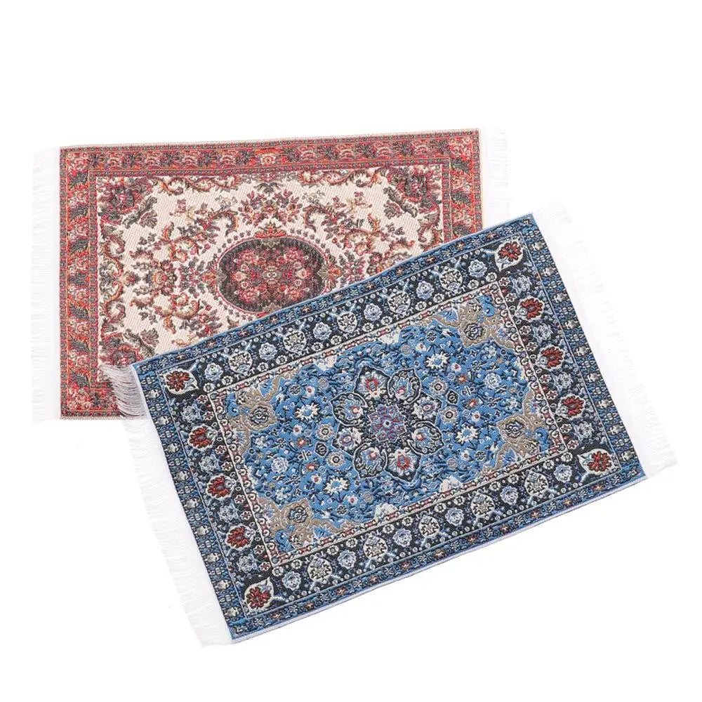 Turkish Style Rug for Dollhouse Decor