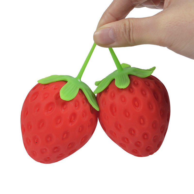 Strawberry Squishy Toy -  Squeeze Toy 🍓