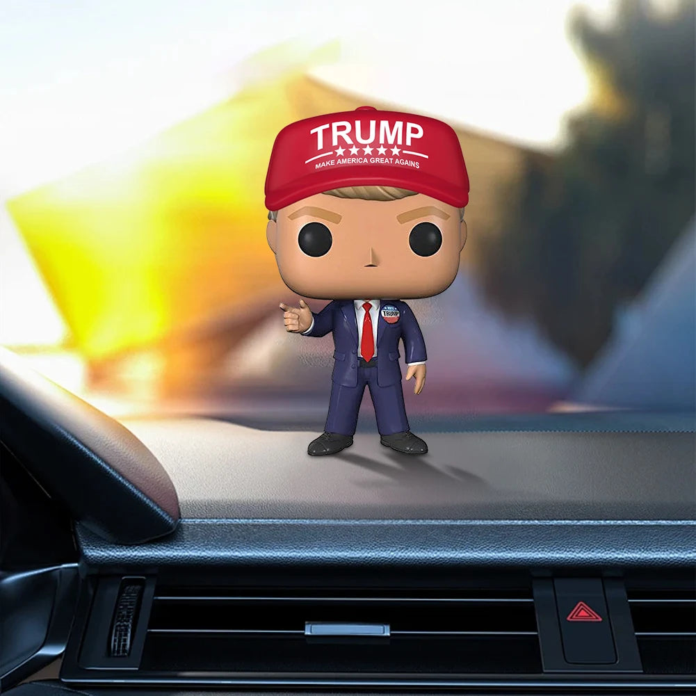 Mini Trump Statue Decor – Make America Great Again