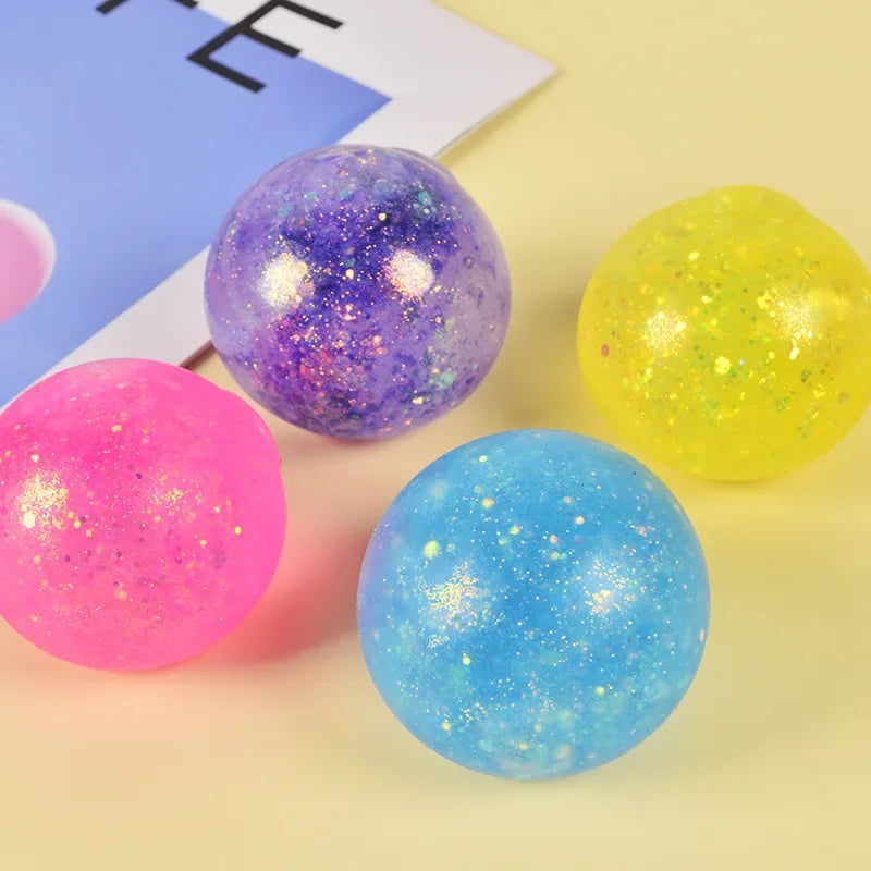 Glitter Jelly Stress Relief Cube – Sensory Fidget Toy