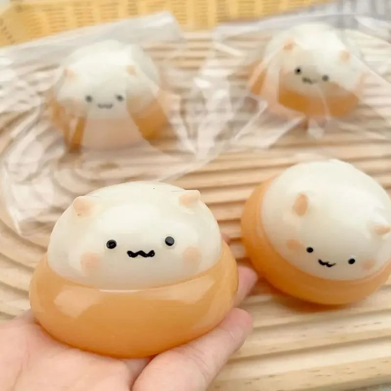 Cute Pancake Squishy Toy – Stress Relief Fidget 🥞✨