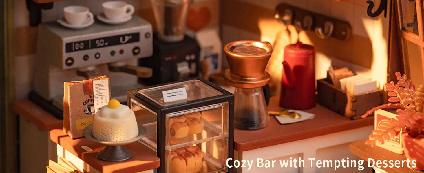 Miniature Cozy Coffee Café