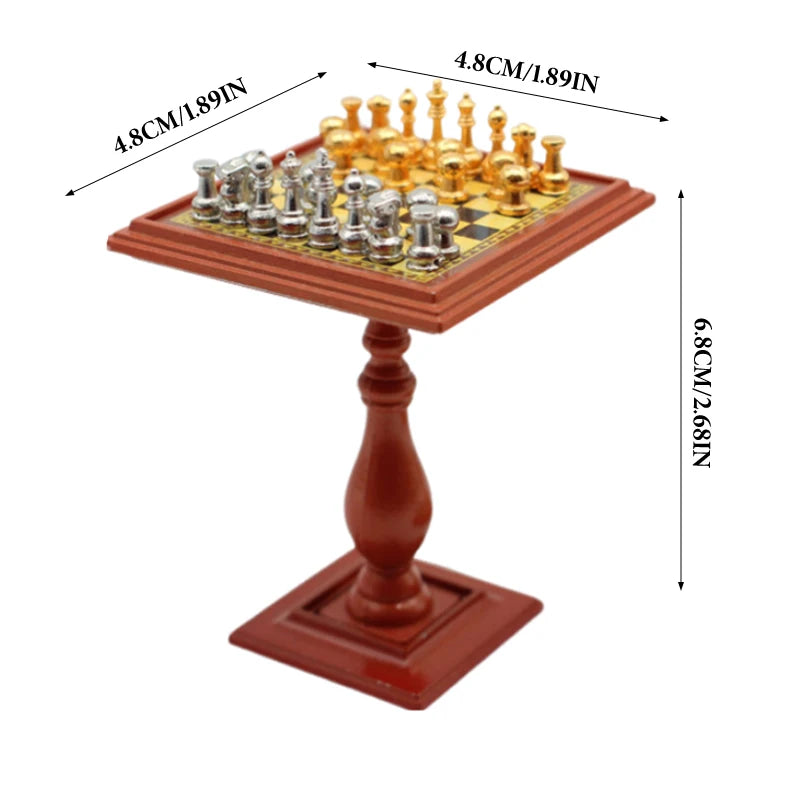 Alloy International Chess Set Checkerboard