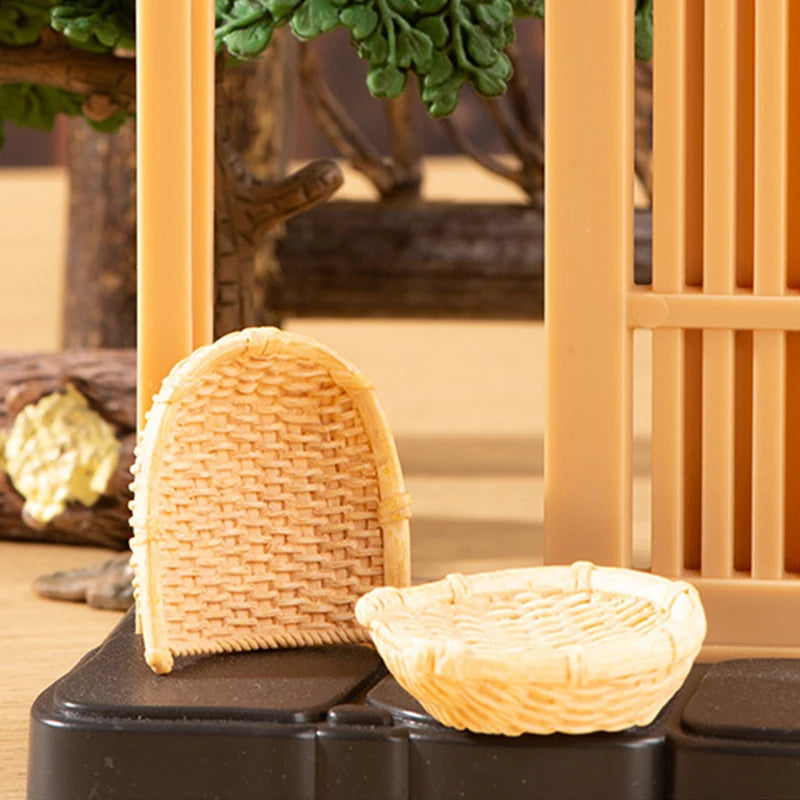 Woven Basket Set – Dollhouse Decor