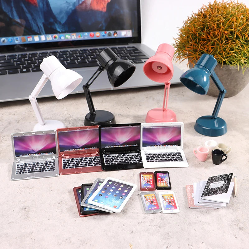 Miniature Office Accessories Set – 1:12 Scale Dollhouse