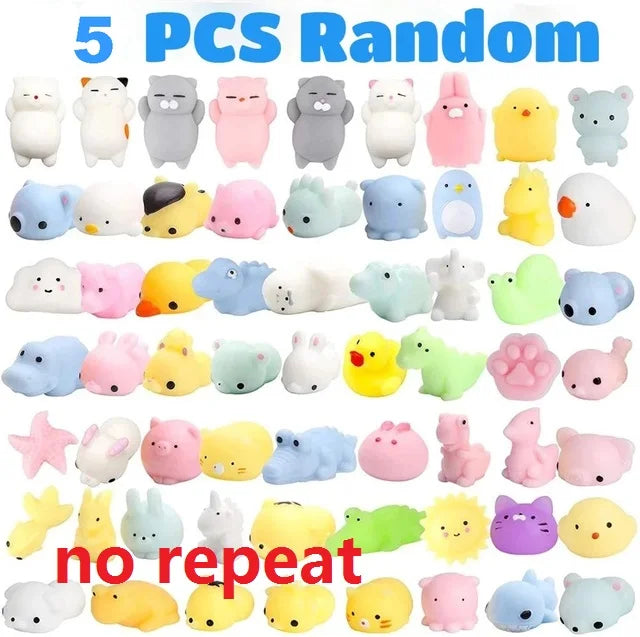 Sensory Mochi Squishy Animal Toys - Kawaii Stress Relief 🐼🐰🐣