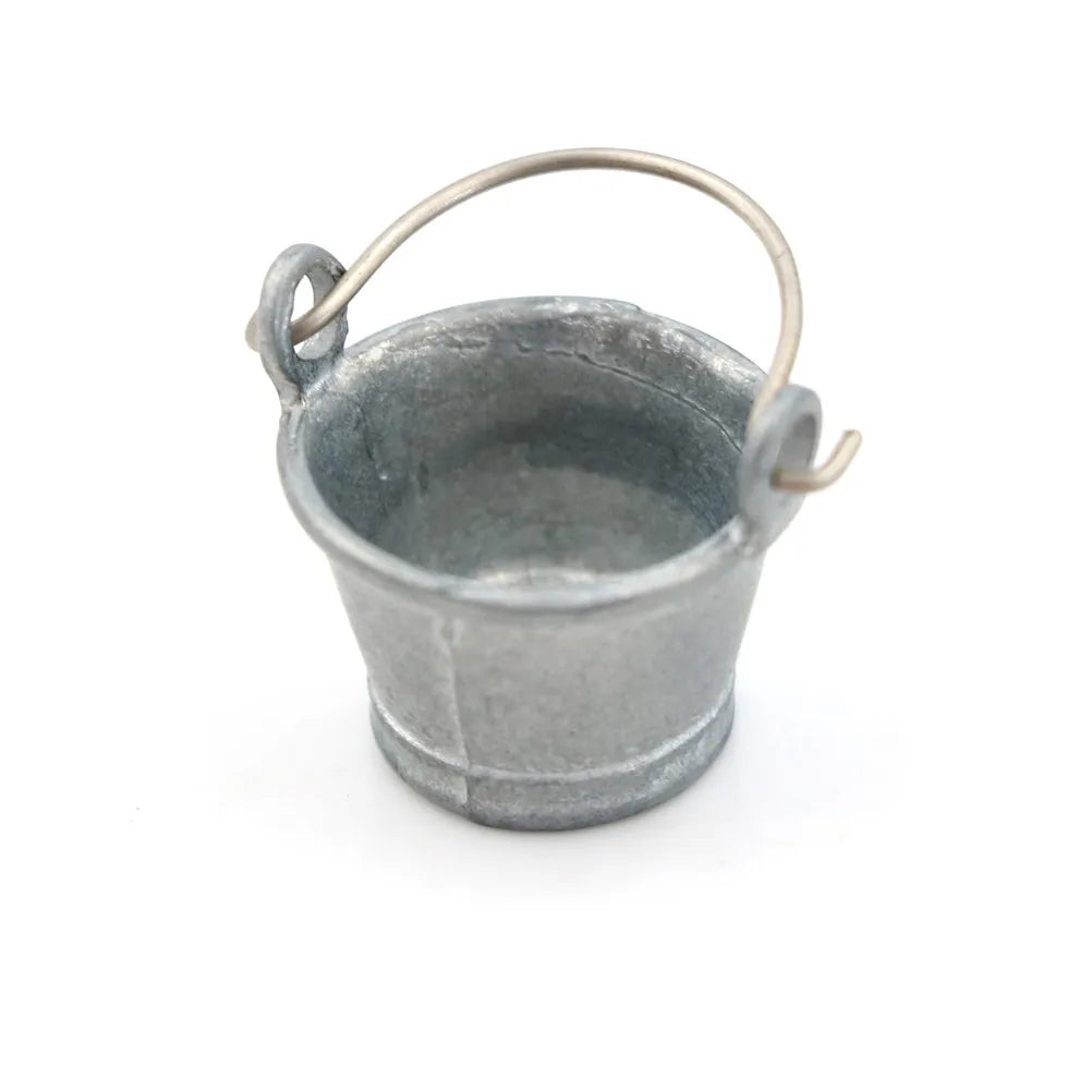 Metal Milk Bucket - Farm & Garden Accessory