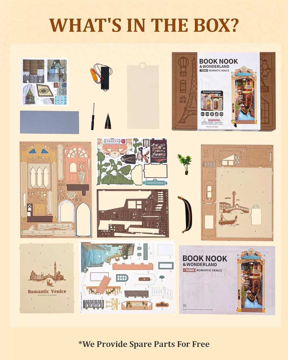 Romantic Venice DIY Book Nook Kit