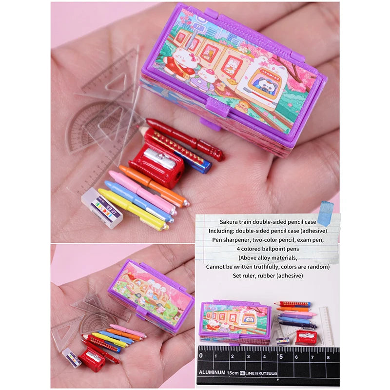 Mini Dollhouse Pencil Case – Adorable Stationery Organizer