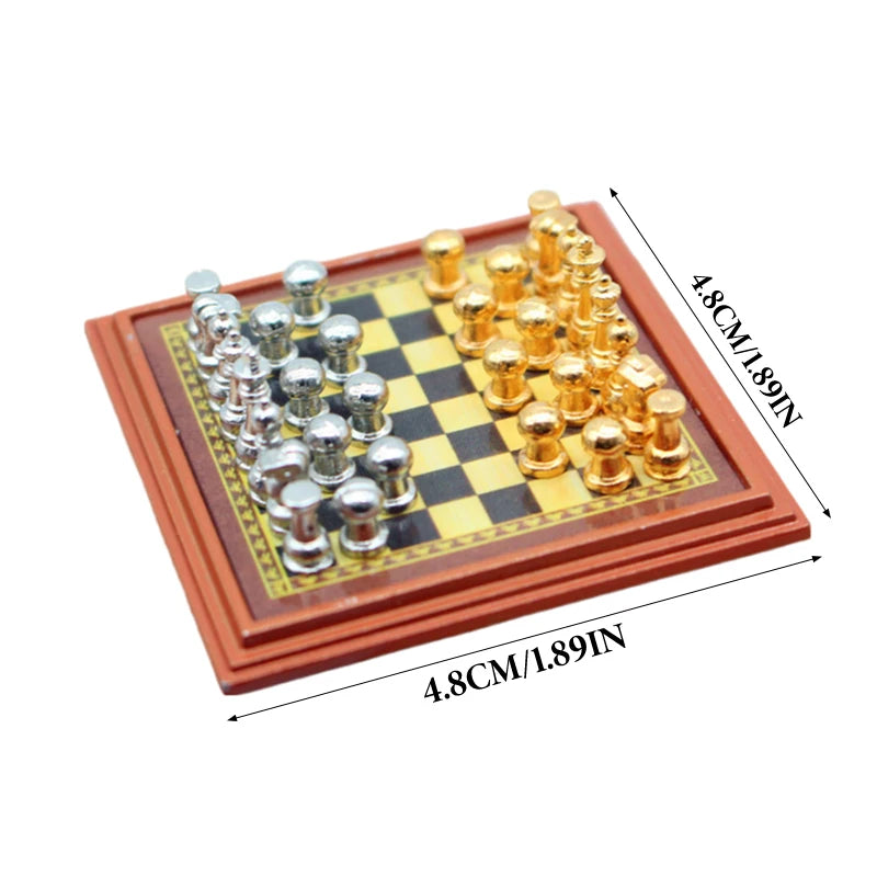 Alloy International Chess Set Checkerboard