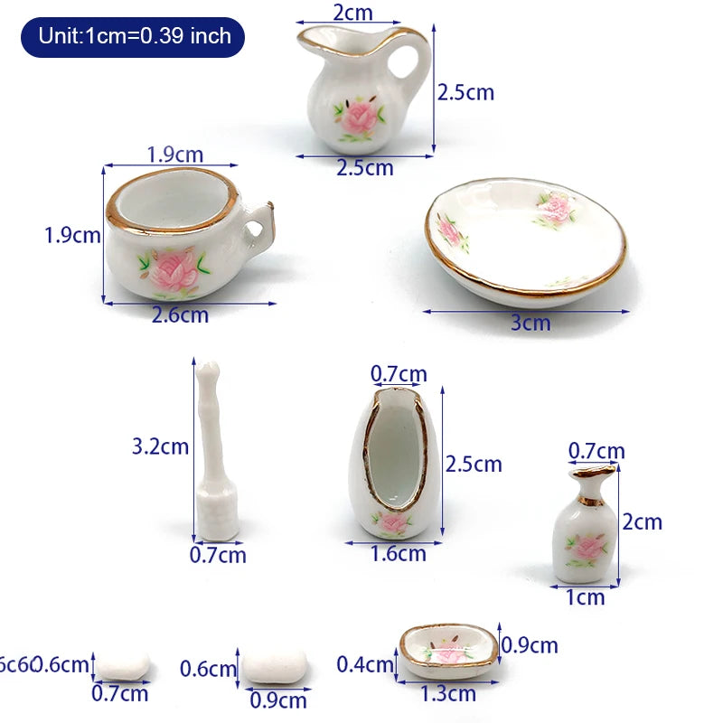 Mini Ceramic Kungfu Tea Set Kettle Cup Tableware