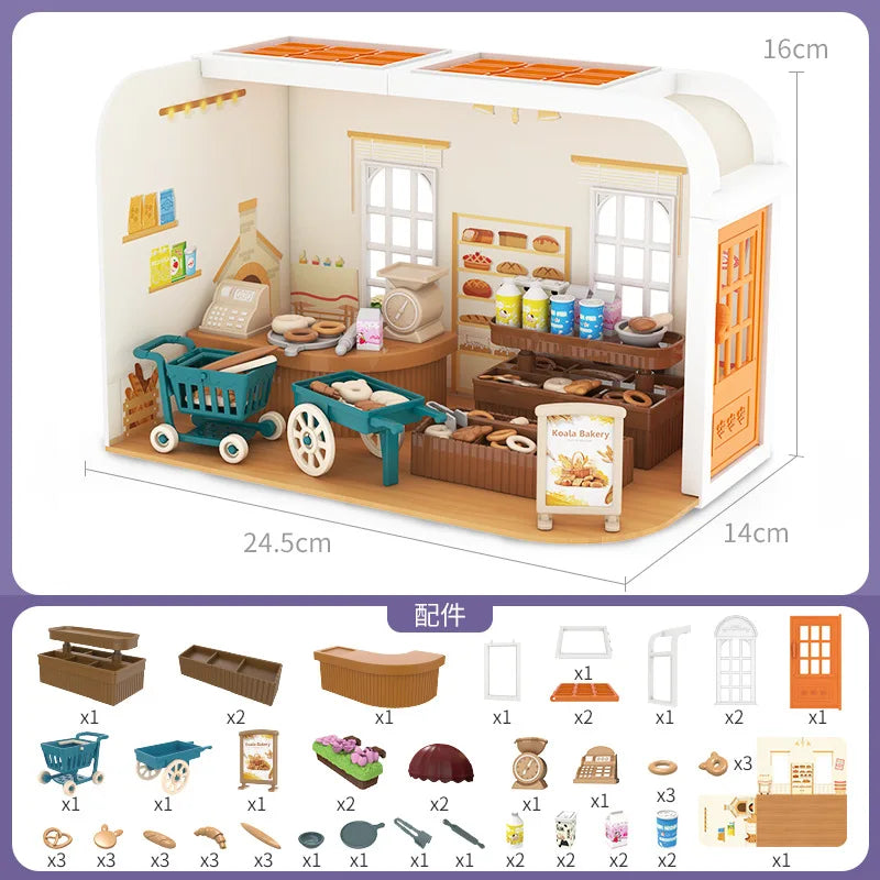 Miniature Dollhouse Playset Kids – 1:12 Scale DIY