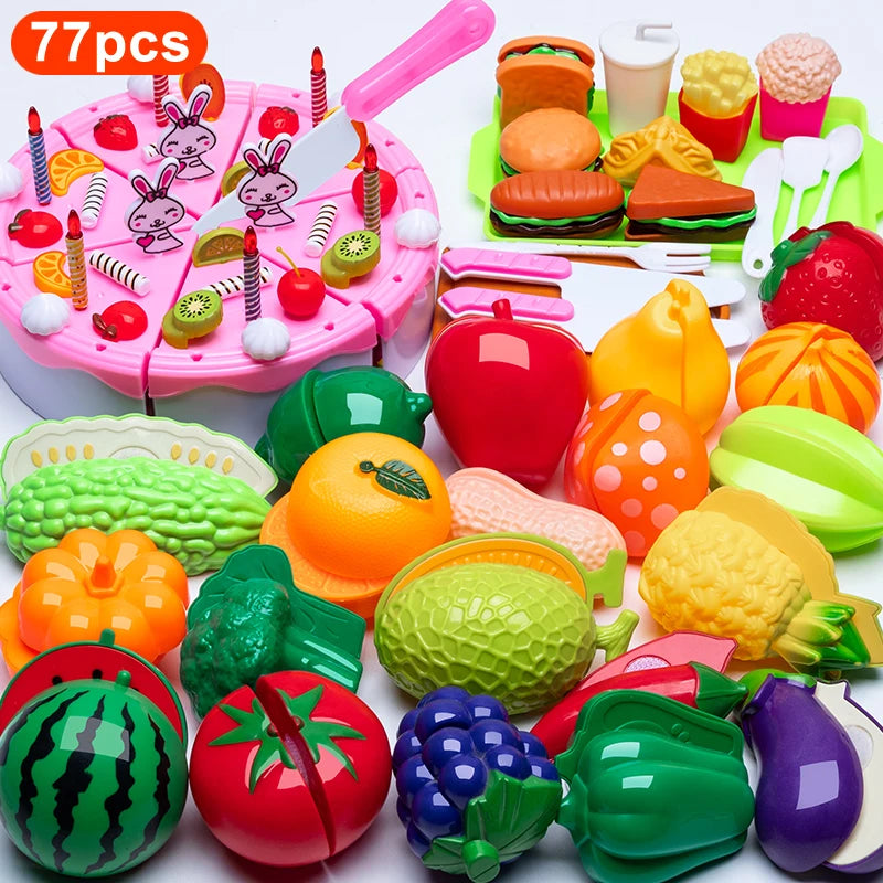 Kids Cutting Play Food Set