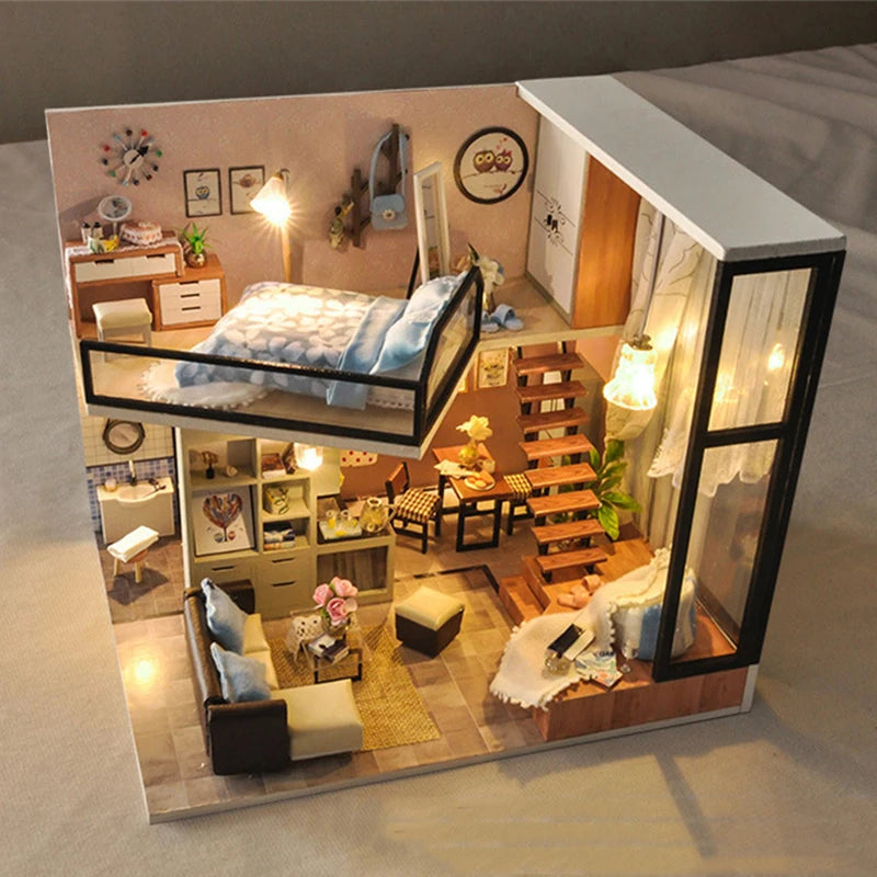 Modern Loft Casa Miniature Building Kits