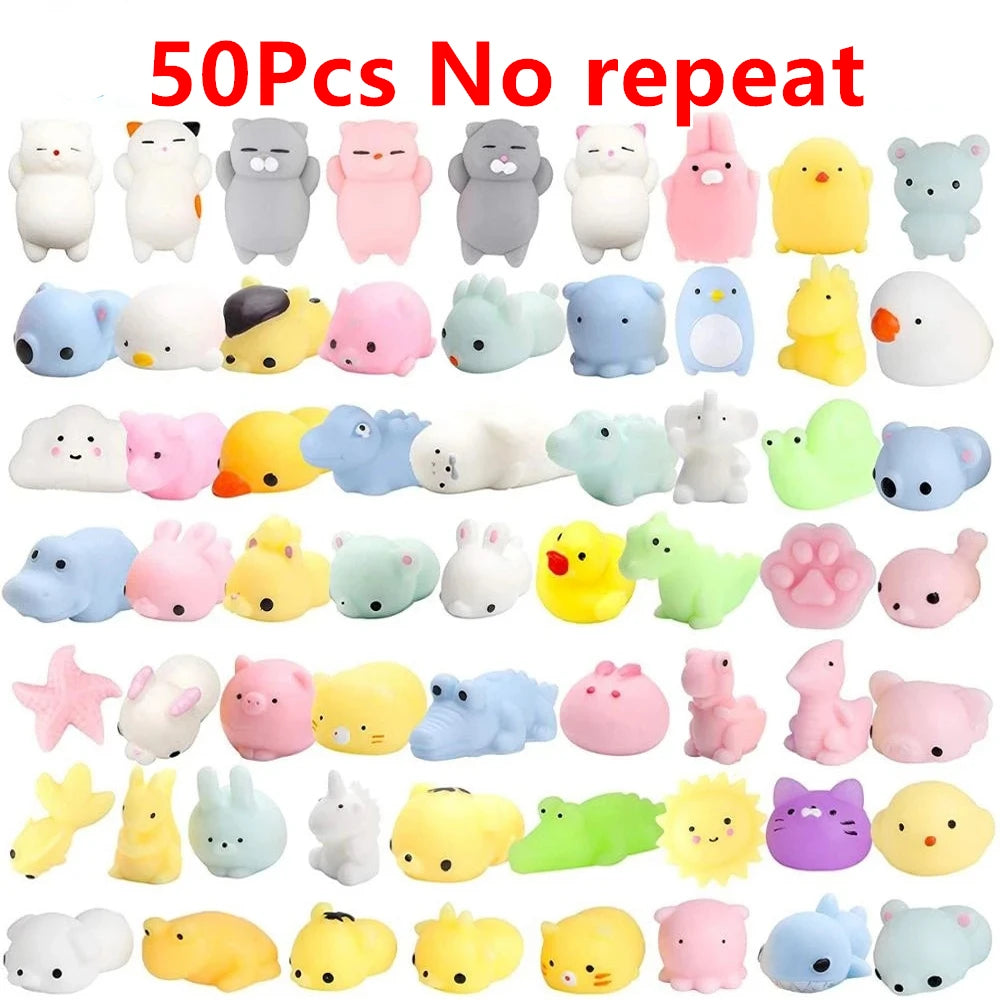 Sensory Mochi Squishy Animal Toys - Kawaii Stress Relief 🐼🐰🐣