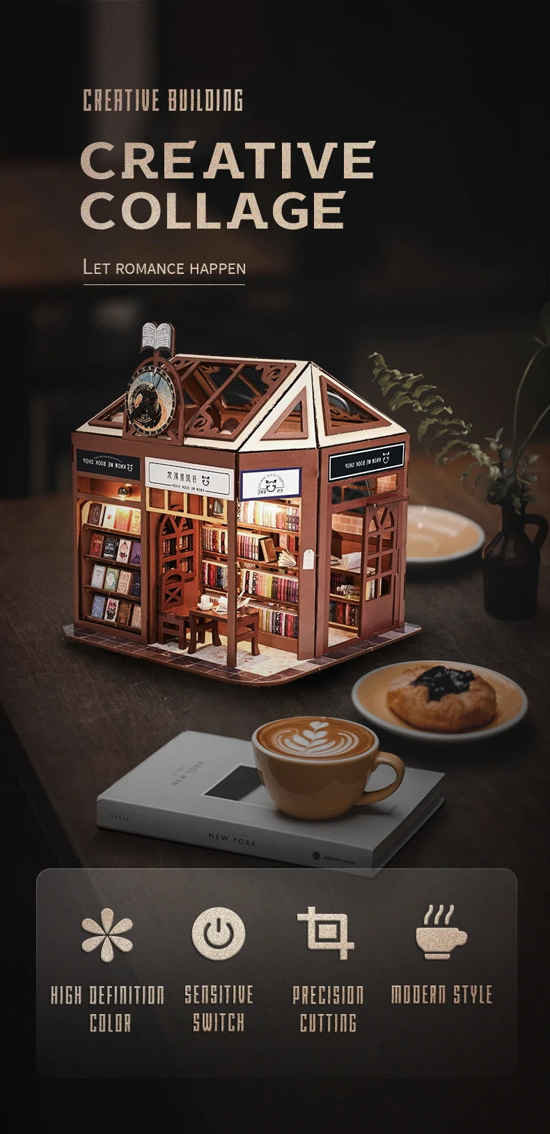 Street View Book Shop - DIY Miniature Kit