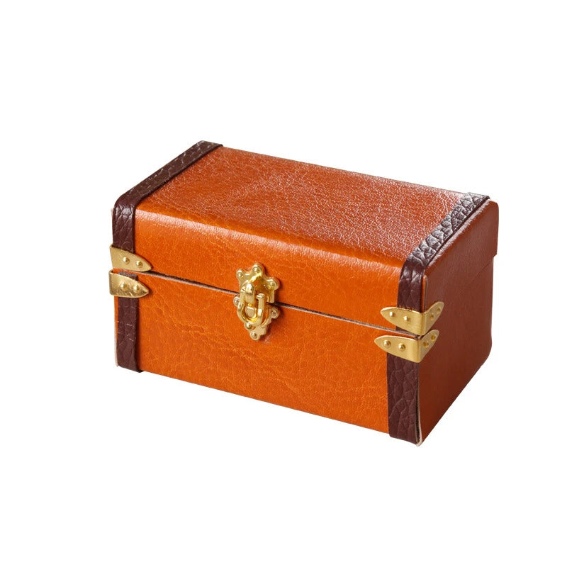 Suitcase Vintage Leather Luggage Box