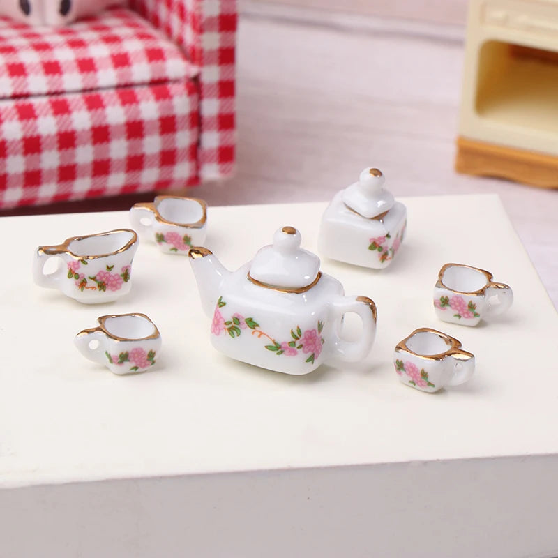 Mini Ceramic Kungfu Tea Set Kettle Cup Tableware