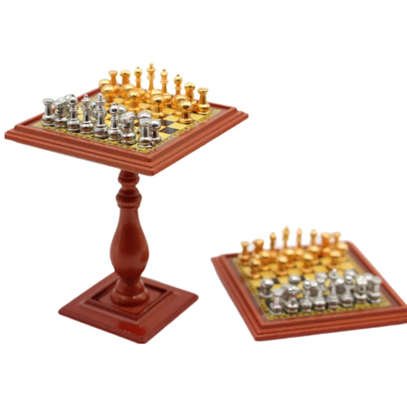 Alloy International Chess Set Checkerboard