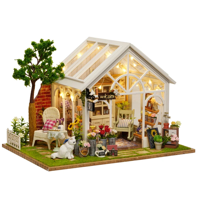 Vintage Sunshine Greenhouse Cottage Model Kit