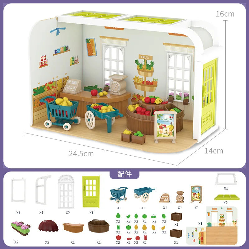 Miniature Dollhouse Playset Kids – 1:12 Scale DIY